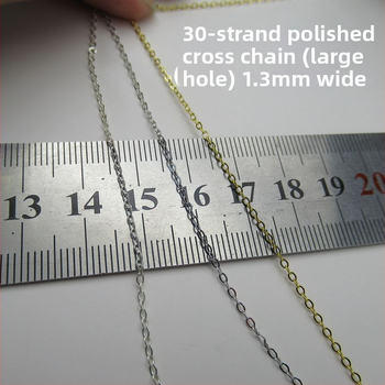 Materiály DIY pre šperky zo striebra 925: O-tvar reťaz, leštená krížová reťaz, väčšie množstvo čiastočne hotových reťazí, strapcové doplnky
