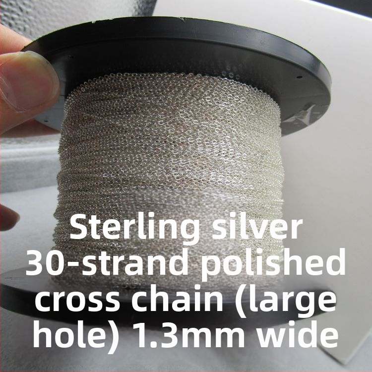 Materiály DIY pre šperky zo striebra 925: O-tvar reťaz, leštená krížová reťaz, väčšie množstvo čiastočne hotových reťazí, strapcové doplnky