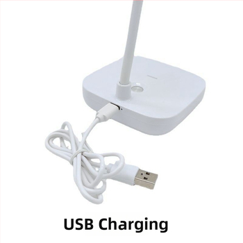 LED stolná lampa na štúdium, USB napájanie, skladacia, ochrana očí, kompaktná nočná lampička pre internát