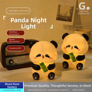 Kreatívna Panda LED nočná lampička s USB nabíjaním, roztomilé detské stolové svetlo do izby s ochranou očí