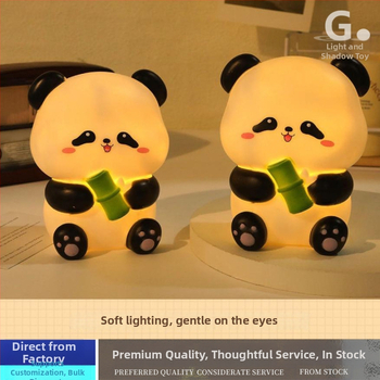 Kreatívna Panda LED nočná lampička s USB nabíjaním, roztomilé detské stolové svetlo do izby s ochranou očí