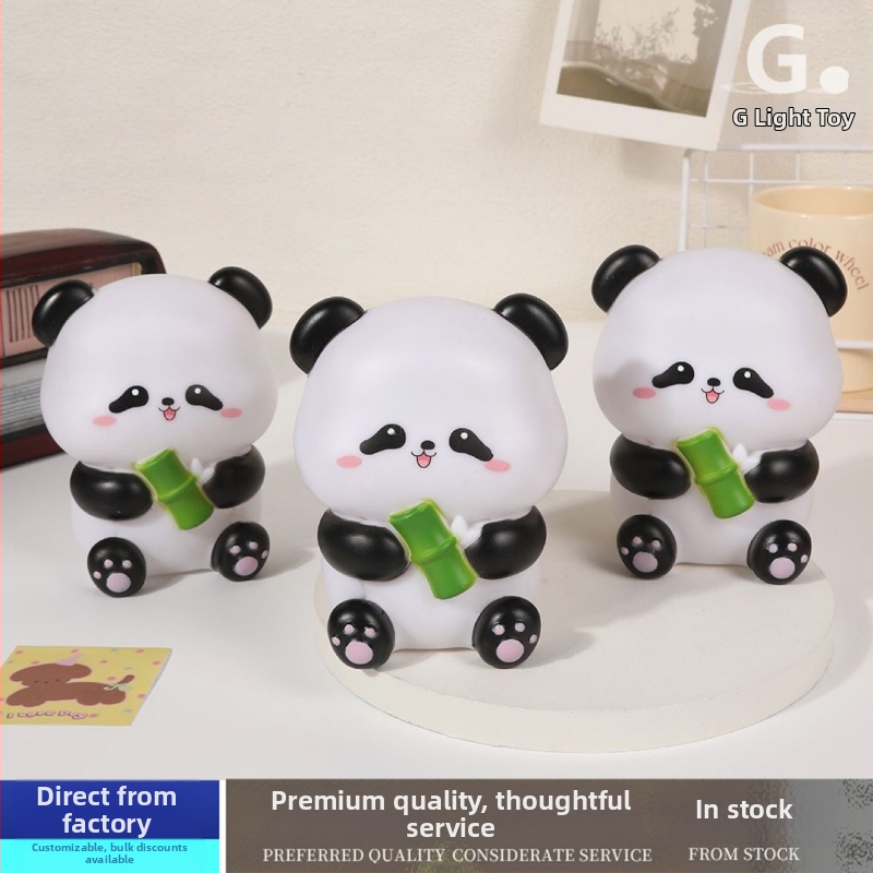 Kreatívna Panda LED nočná lampička s USB nabíjaním, roztomilé detské stolové svetlo do izby s ochranou očí