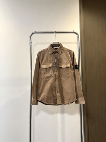 Ανδρικό πουκάμισο από Corduroy με Stone υφή, χαλαρή γραμμή, Turn-Down γιακά, στυλ workwear, μακρυμάνικο, vintage casual top, μοντέρνο
