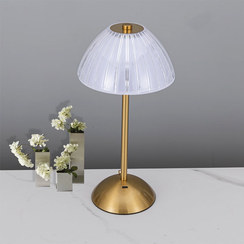 Tekvicové LED nočné svetlo z kované železa do spálne, nabíjateľná dekoratívna stolná lampa