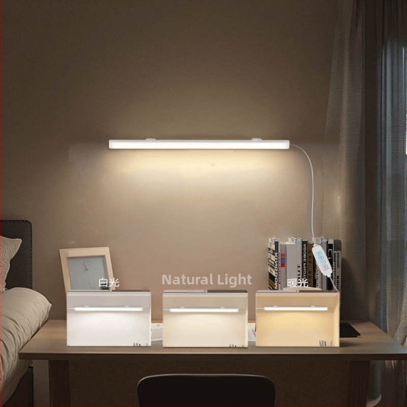 USB lampička do študentskej izby s ochranou očí, stolná LED lampička na učenie s magnetickým uchytením
