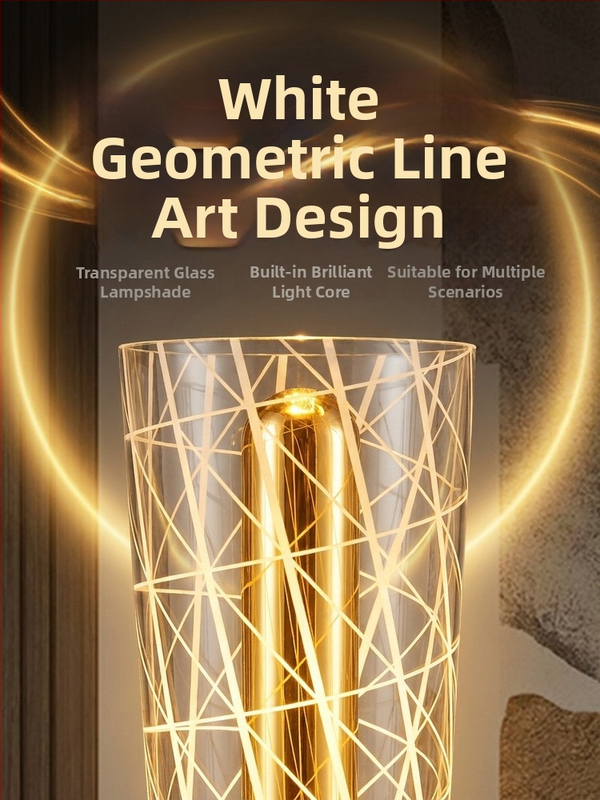 Nočná stolná lampa s akrylovým dekoratívnym ambientným svetlom, nordický štýl, elegantný dojem vysokej kvality, napájanie batériou s možnosťou pripojenia k sieti, nočné svetlo do spálne