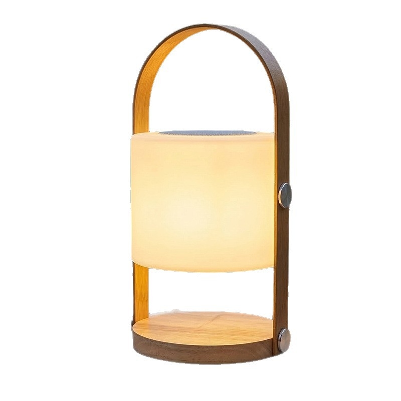 Nočná lampa z masívneho dreva do spálne, jednoduchý a moderný štýl, prenášateľná nočná lampa a dekoratívna stolová lampa