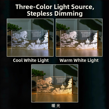 Nočná lampa na nočný stolík s prémiovou atmosférou, prispôsobiteľný tok svetla, akrylové tienidlo, dotykový vypínač, dekoratívne nočné svetlo, nový čínsky štýl