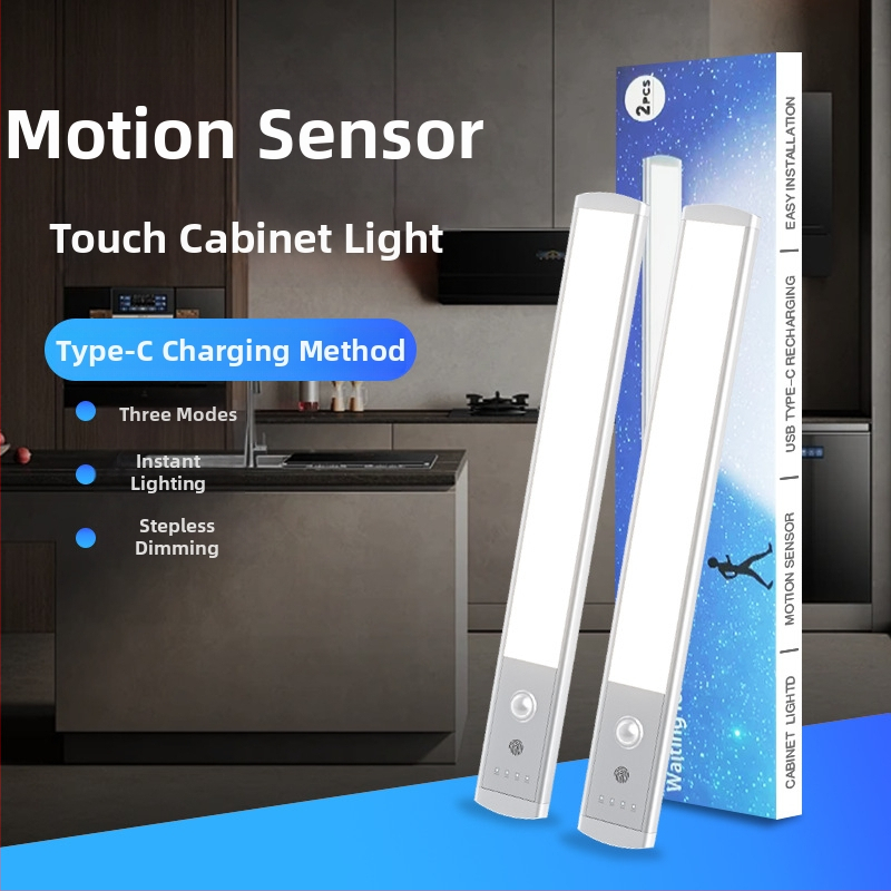 LED lampa s pohybovým senzorom a magnetickým uchytením – nočná lampa, stolná lampa, osvetlenie skrinky, atmosférická LED páska