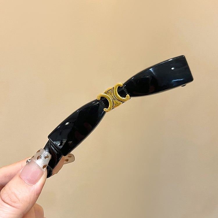 Zlatni standard banana klipsa za kosu za žene, zimski luksuzni stil, uspravna klipsa, stražnji dio glave, moderan dodatak za kosu