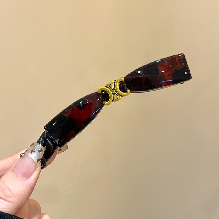 Zlatni standard banana klipsa za kosu za žene, zimski luksuzni stil, uspravna klipsa, stražnji dio glave, moderan dodatak za kosu