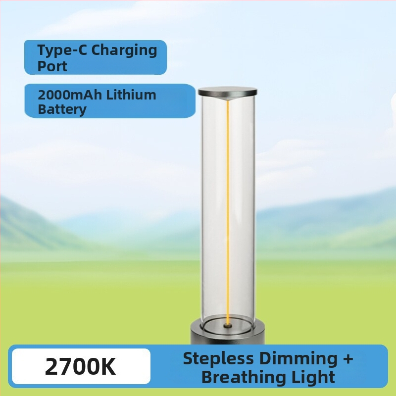 Stolová lampa s kvantovou atmosférou, minimalistická LED vláknová nočná lampička, nabíjateľná, stmievateľná pre spálňu