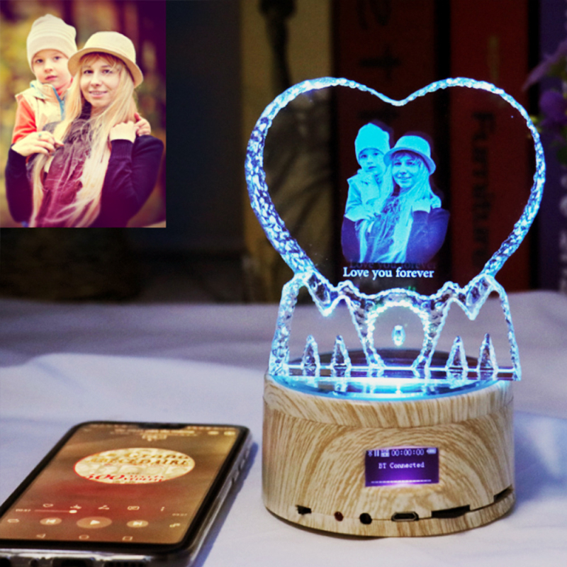 Εξατομικευμένο 3D LED νυχτερινό φως με σχήμα καρδιάς – δώρο γενεθλίων και γάμου