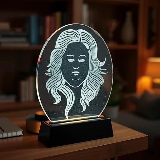Ακρυλική DIY επιτραπέζια νυχτερινή λάμπα με εκτυπώσιμα σχέδια