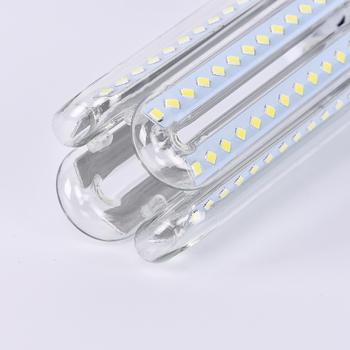 LED U-formájú kukorica lámpa otthoni használatra, E27 foglalat, spirál alak, meleg és hideg fehér fény, energiatakarékos világítás