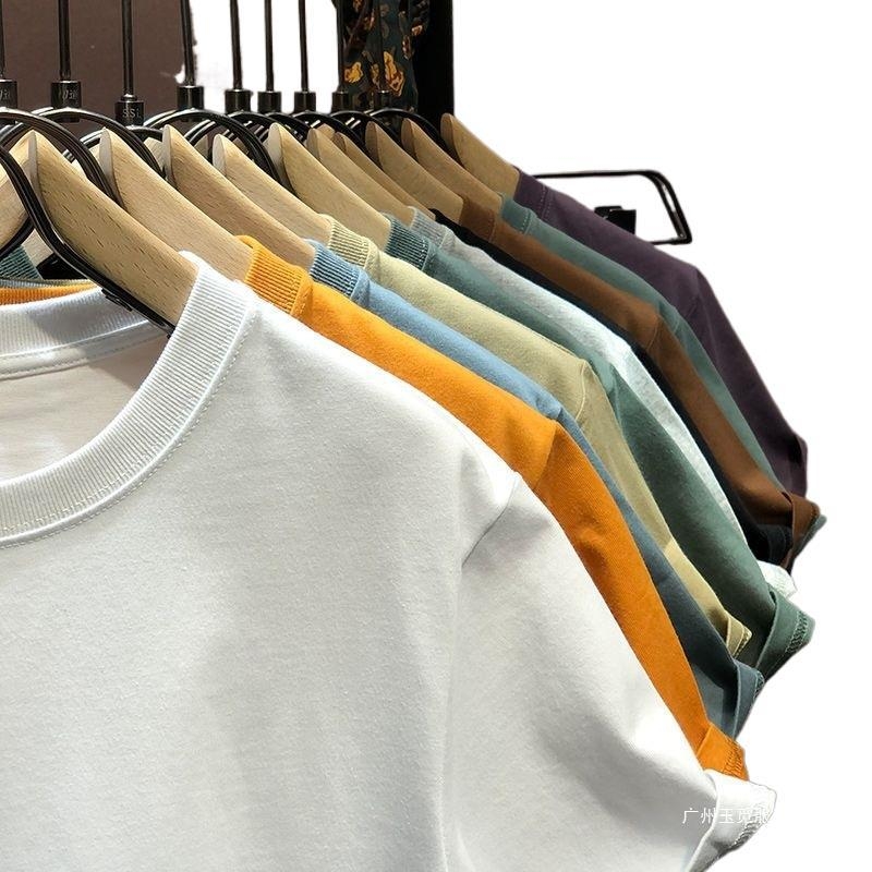 Ανδρικό κοντομάνικο T shirt, ice silk, casual μονόχρωμο, στρογγυλή λαιμόκοψη, ιαπωνικό στυλ, Άνοιξη-Καλοκαίρι 2025