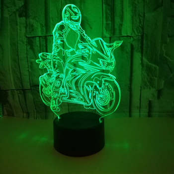 3D μοτοσικλέτα LED διακοσμητικό επιτραπέζιο φωτιστικό κρεβατοκάμαρας