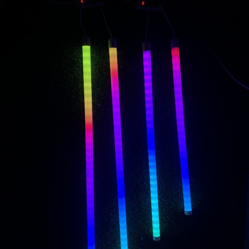 LED T8 RGB σωλήνας αλλαγής χρώματος, 220V, μήκος 0,6 m, 7W, IP65, γωνία δέσμης 320°