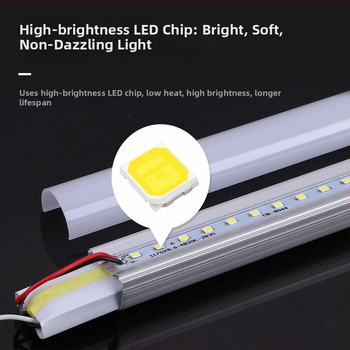 1,2 m T8 LED trubica so držiakom, hliníkovo-plastová delená LED trubica, prispôsobiteľná