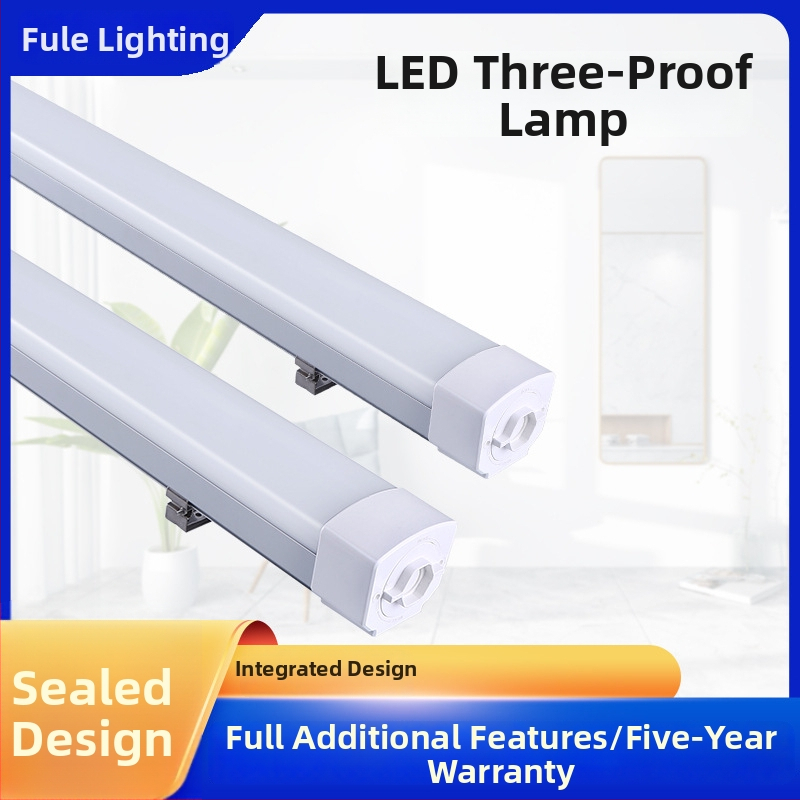 LED svetlo s hliníkovo-plastovým puzdrom, IP65 odolné voči vlhkosti, so senzorom, pre garáž a pivnicu, 40W, 5200 lm, vysoký jas