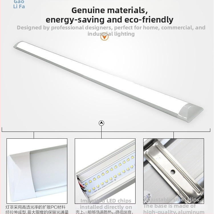 LED čistiaca lampa s integrovaným držiakom, odolná voči vlhkosti a prachu, kompatibilná s DC/AC vstupom 12V/24V/36V/220V