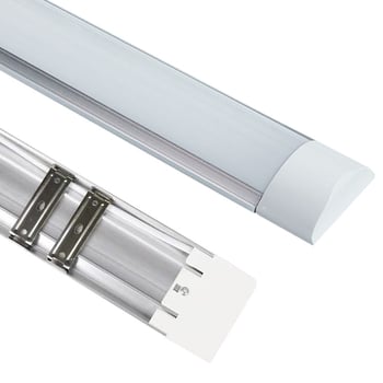 LED χαμηλής τάσης φως καθαρισμού, μακρύ λωρίδα οροφής, καμπυλωτό αλουμινένιο περίβλημα, ενσωματωμένος στήριγμα AC/DC, είσοδος 12–36V
