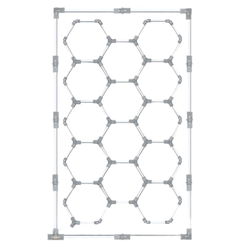 Hatszögletű munkahelyi világítás panel, 110-240V, RGB, csatlakoztatható