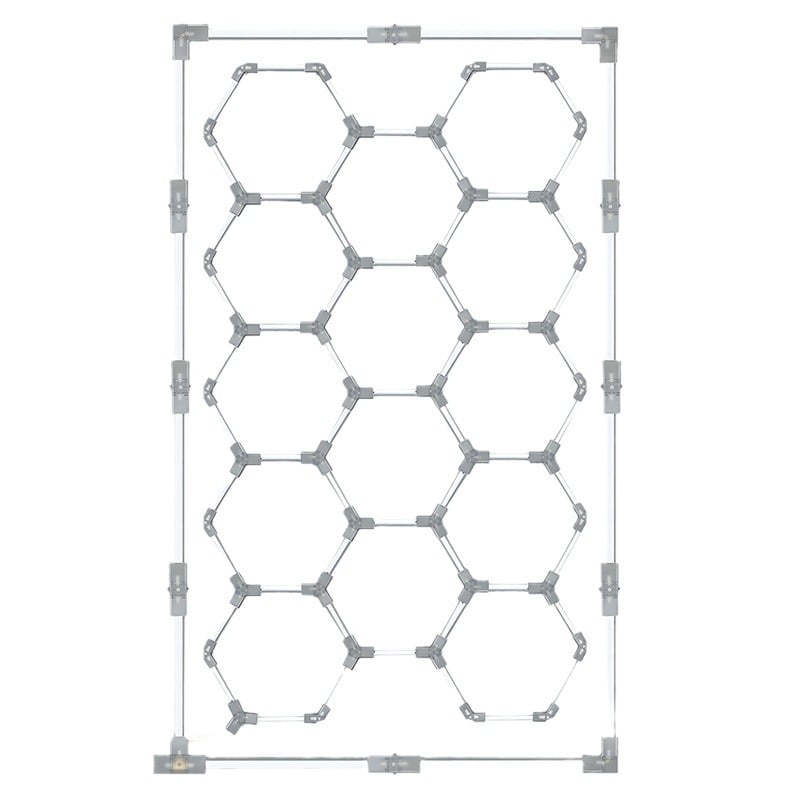 Hatszögletű munkahelyi világítás panel, 110-240V, RGB, csatlakoztatható