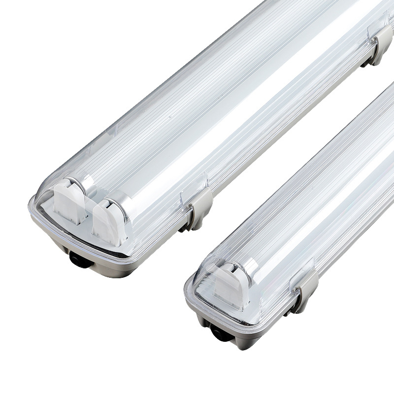 LED T8 lámpa egy- vagy kétsugárzó csővel, tartóval, vészvilágítás tűz esetén, vízálló, nedvességálló és robbanásbiztos ipari műhelyhez