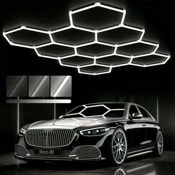 LED εξάγωνο φως γκαράζ για εργαστήρια επισκευών, πλυντήρια αυτοκινήτων, υπόγεια πάρκινγκ και γυμναστήρια