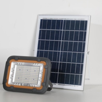 Соларен LED прожектор за външно осветление, IP65, 12 V, 5-18 W, топла бяла светлина, подходящ за баскетболни кортове, тунели, работилници и складове