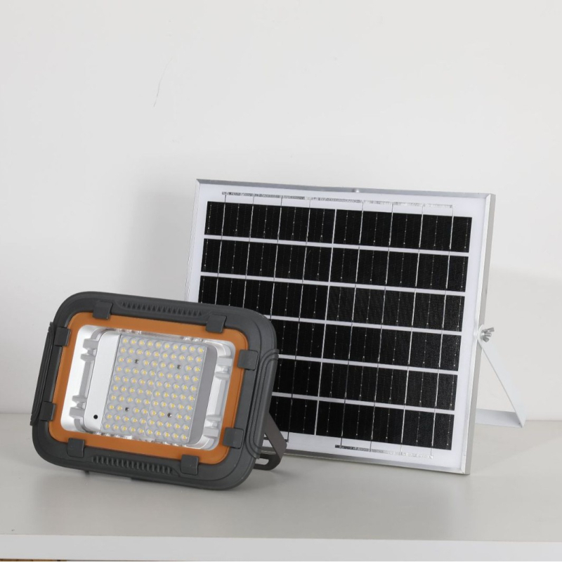 Соларен LED прожектор за външно осветление, IP65, 12 V, 5-18 W, топла бяла светлина, подходящ за баскетболни кортове, тунели, работилници и складове