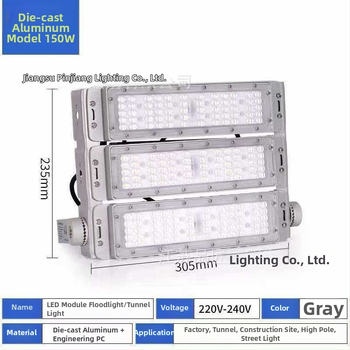 LED modulový svetlomet pre vonkajšie osvetlenie tunela a námestia, IP65, 200W, 5000 lm, 6000K, na vysoký stĺp