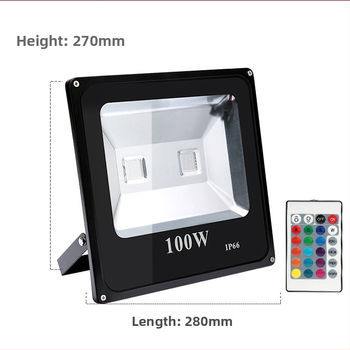 Vonkajší RGB LED reflektor na osvetlenie stromov, 10W, hlinírové telo, IP65, 120° lúč, farebné svetlo