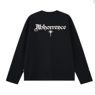 Ανδρικό ελαφρύ μακρυμάνικο T-shirt με όρθιο γιακά, χαλαρή γραμμή για άνοιξη και φθινόπωρο, κέντημα και γεωμετρικό μοτίβο