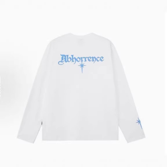 Ανδρικό ελαφρύ μακρυμάνικο T-shirt με όρθιο γιακά, χαλαρή γραμμή για άνοιξη και φθινόπωρο, κέντημα και γεωμετρικό μοτίβο