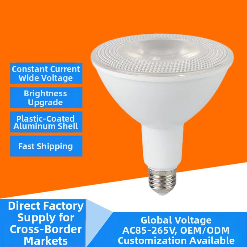 LED PAR20/ PAR30/ PAR38 reflektor, plastovo potiahnuté hliníkové telo, E27, široké napätie 85-265V, 7/12/15/18W, 3000K/4000K/6500K, IP55