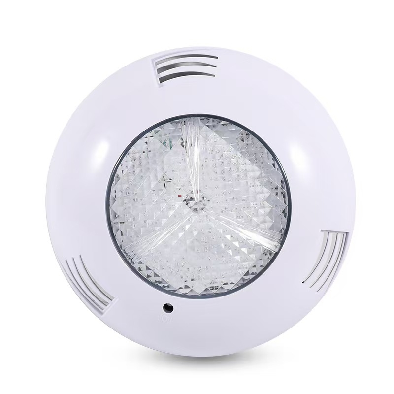 LED υποβρύχιο φως πισίνας, 12V/24V RGB, με ασύρματο τηλεχειριστήριο, εγκατάσταση επί τοίχου, IP68