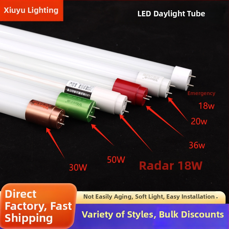 LED fluorescenčná trubica, T8, 1,2 m, s krytom, dlhý montážny držiak