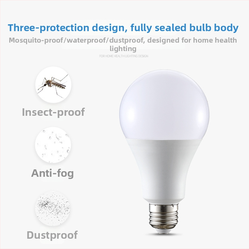 A60 LED žiarovka, telo z hliníka obalené plastom, závit E27, energeticky úsporné teplé biele vnútorné osvetlenie