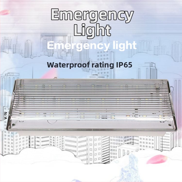 LED núdzové svetlo pre požiarne účely - LED indikátor, dobíjateľné, IP65, trojitá ochrana