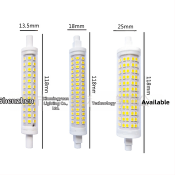 R7S LED kukuričná lampa, 78 mm, 20W, keramická, bez mihania, dvojstranná, 3000K–6000K, 42/48/64/84/96/128 LED