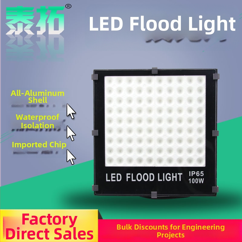 LED reflektor s vysokým jasom a výkonom, vonkajšie a vnútorné projektové osvetlenie pre reklamu a stavebné miesta