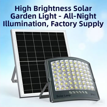 LED vonkajší solárny reflektor pre záhradu, vodotesný, 100W–200W, IP67