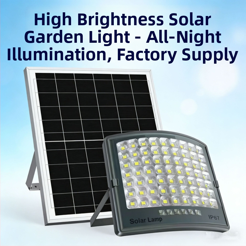LED vonkajší solárny reflektor pre záhradu, vodotesný, 100W–200W, IP67
