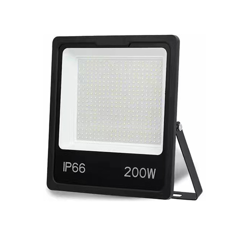 Chang Lang Lighting εξωτερικός IP65 αδιάβροχος υπερ-λεπτός προβολέας LED, μηχανικού τύπου, 50-200W, 1200 lm, 144×2835 LED, δέσμη 120°, μαύρο αλουμινένιο περίβλημα
