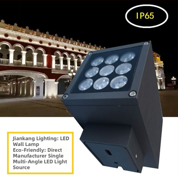 Εξωτερικό LED τετράγωνο φωτιστικό τοίχου, IP65 αδιάβροχο, 24W, θερμοκρασία χρώματος 2200-6500K, αλουμινένιο περίβλημα, τοποθέτηση σε τοίχο, κατάλληλο για σκάλες και πεζοδρόμια