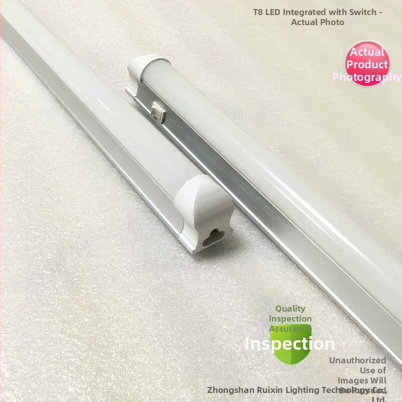 T8 LED integrovaná lampa so spínačom, držiak T8 s malým spínačom, určená pre fluorescenčné trubice