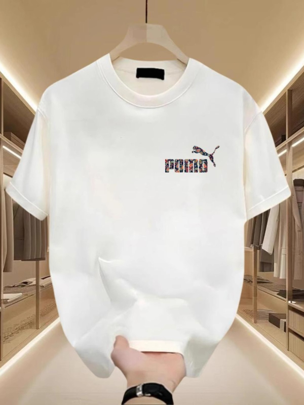 Unisex κοντομάνικη μπλούζα από μαλακό βαμβάκι, φαρδιά γραμμή, στρογγυλή λαιμόκοψη, καλοκαιρινό streetwear με γεωμετρικό σχέδιο