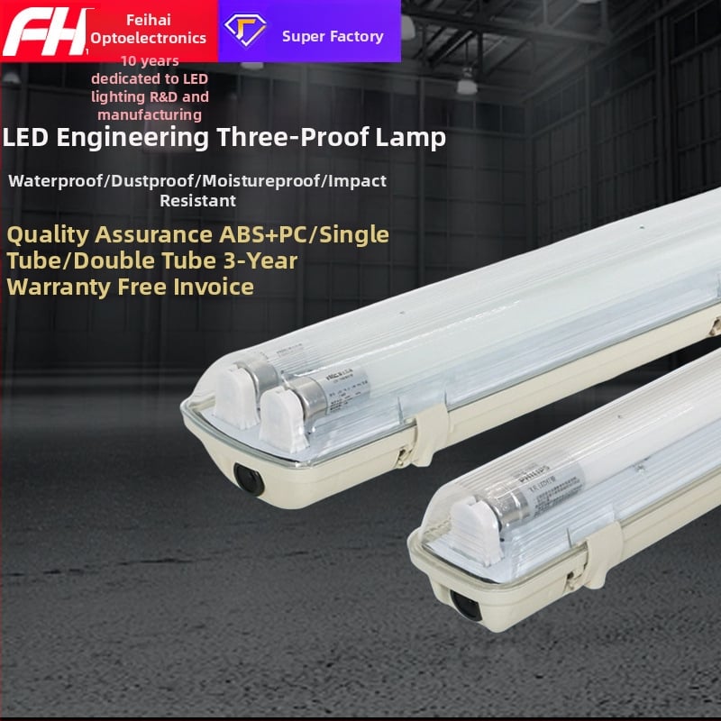 LED T8 lineáris lámpa vízálló, porálló és robbanásbiztos házzal – egyrészes vagy kettős cső tartóval